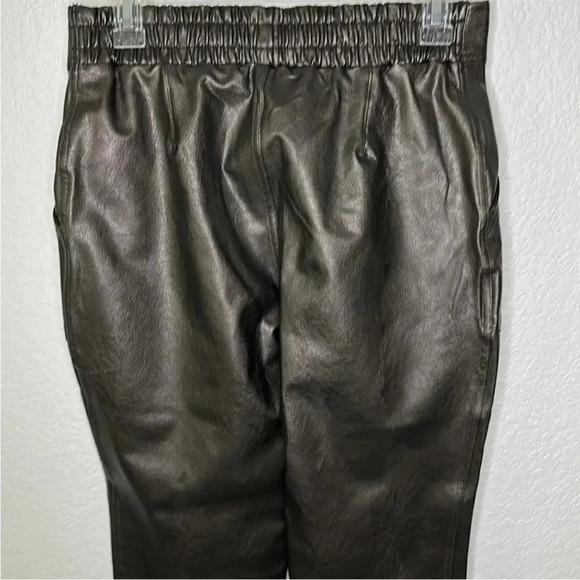 Spanx Black faux leather Like joggers NWT size M - Picture 11 of 14
